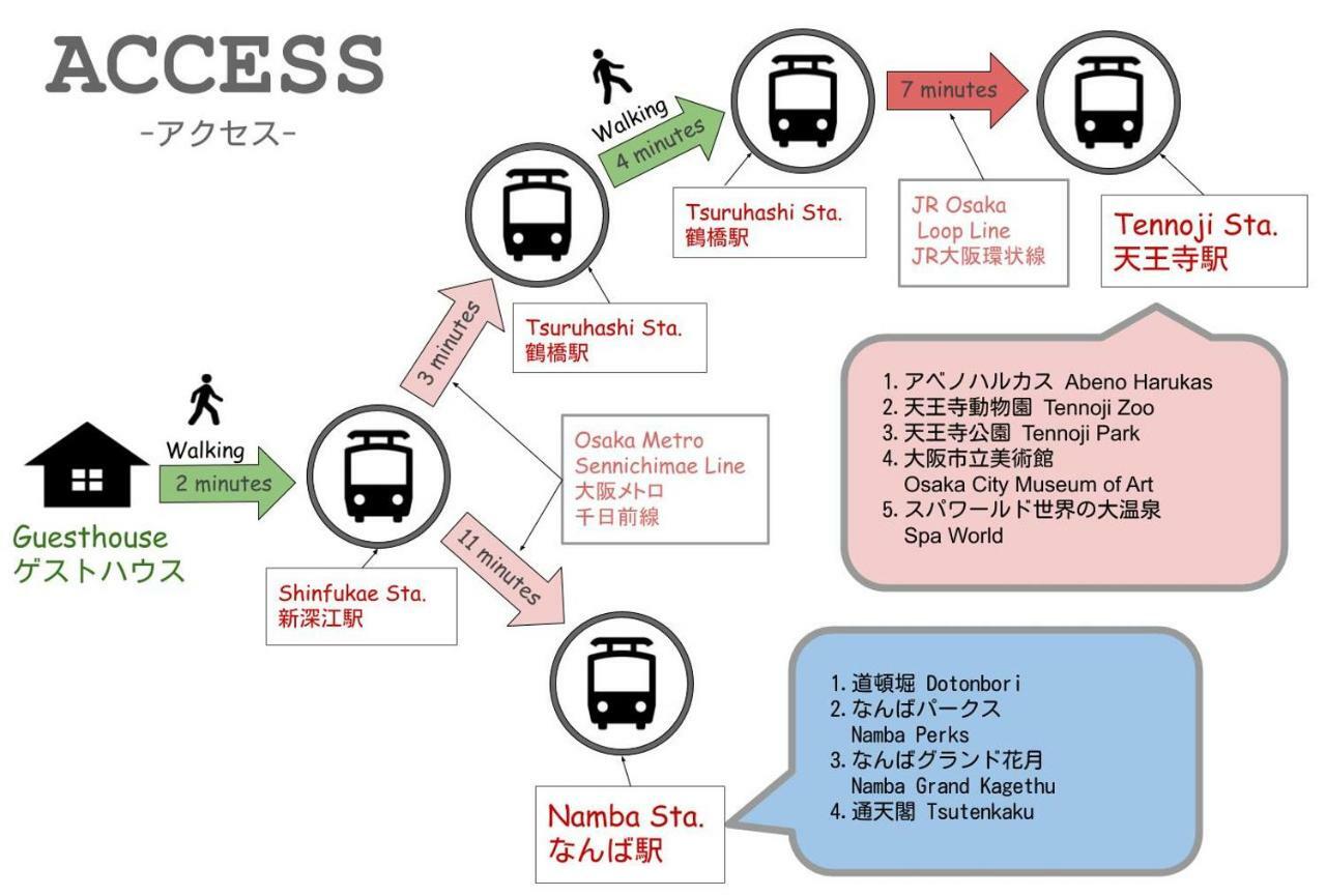 Nao'S Guesthouse 2 一軒家貸切 Osaka Exterior foto